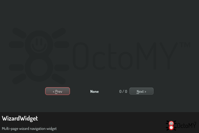 WizardWidget in default mode
