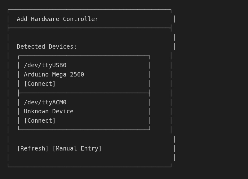 Add Hardware Controller