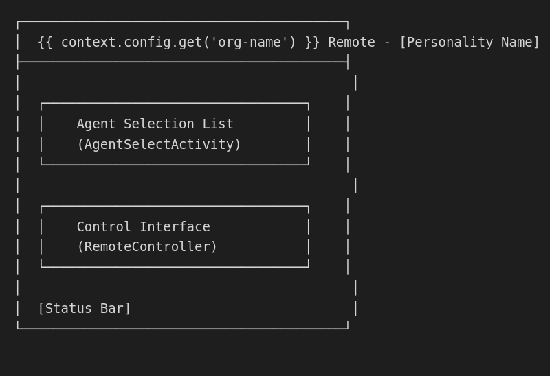 Remote Window Layout